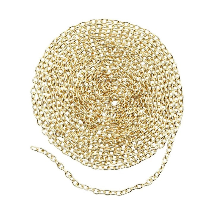 Catena placcata oro 2 mm x 2 m