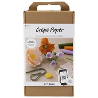 Set di fiori di carta crespa