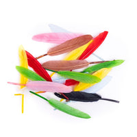 Piume d'oca multicolore 13 cm