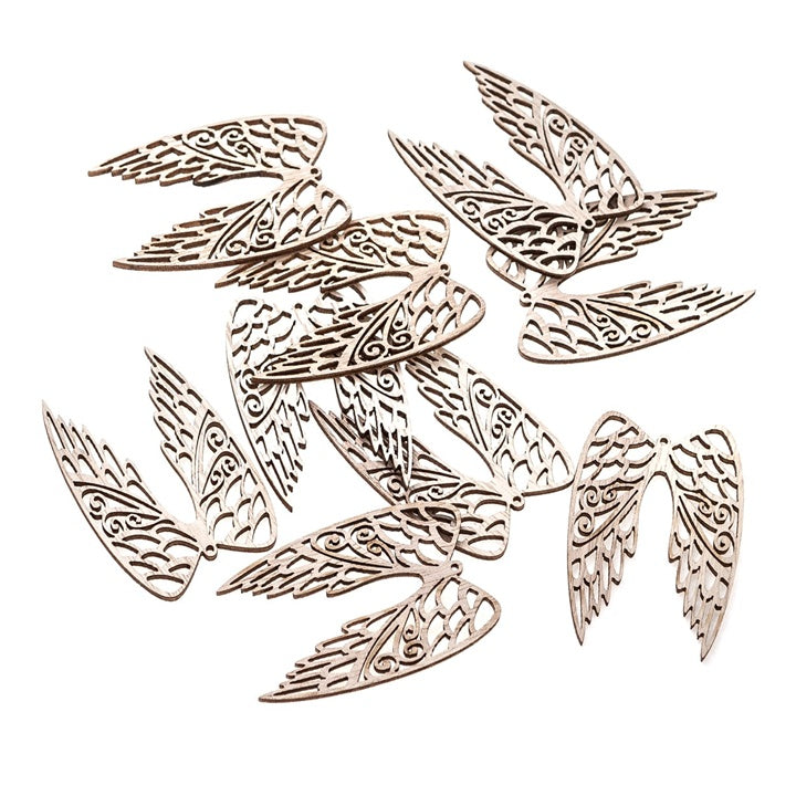 Ali di legno 6 cm / set di 9 pezzi