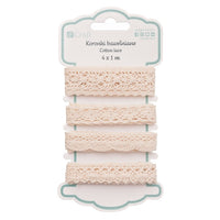 Nastro decorativo 4 pezzi – beige