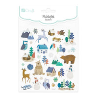 Set di adesivi Winter Landscape 33 pezzi