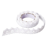 Pizzo adesivo in cotone 1.8 m - White