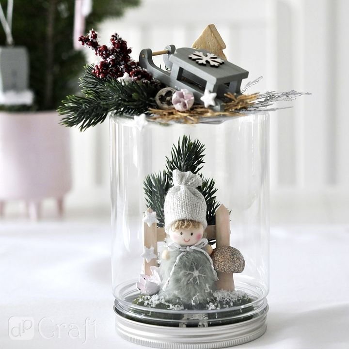 Ramo di Capodanno decorativo in argento 3 pz
