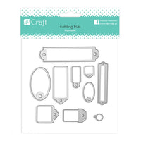 Fustella per tagliare Tags - set di 10 pezzi
