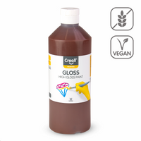 Pittura polivinilica lucida Creall Gloss 500 ml – marrone scuro