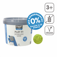 Sabbia da modellare Creall Play it! 750 g in barattolo – giallo