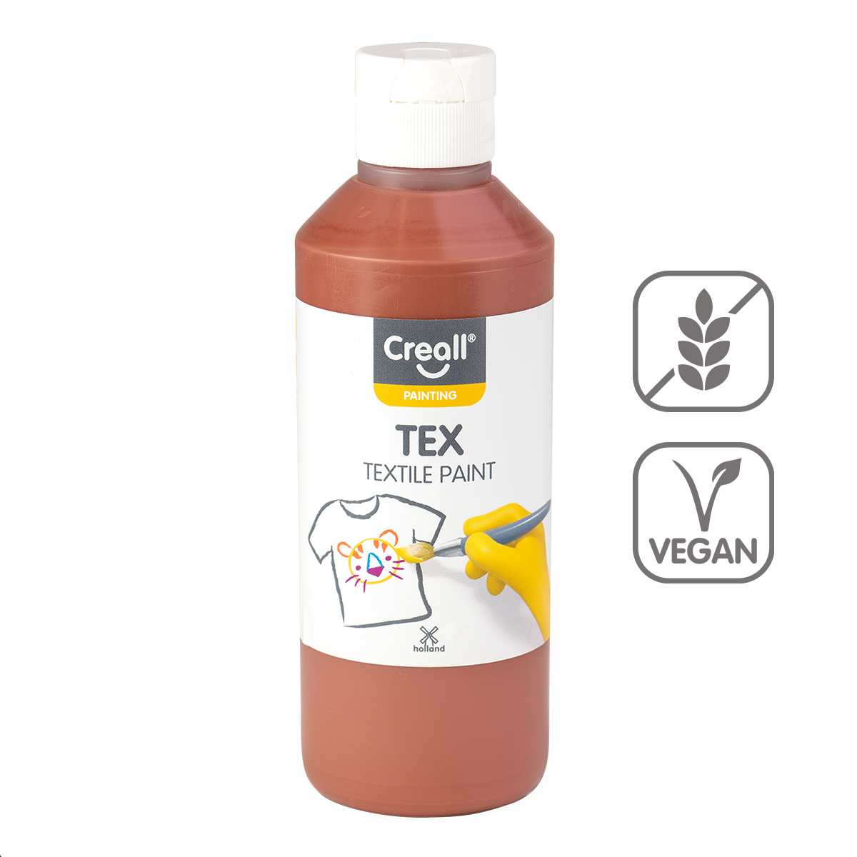 Colore per tessuti Creall Tex 250 ml – marrone