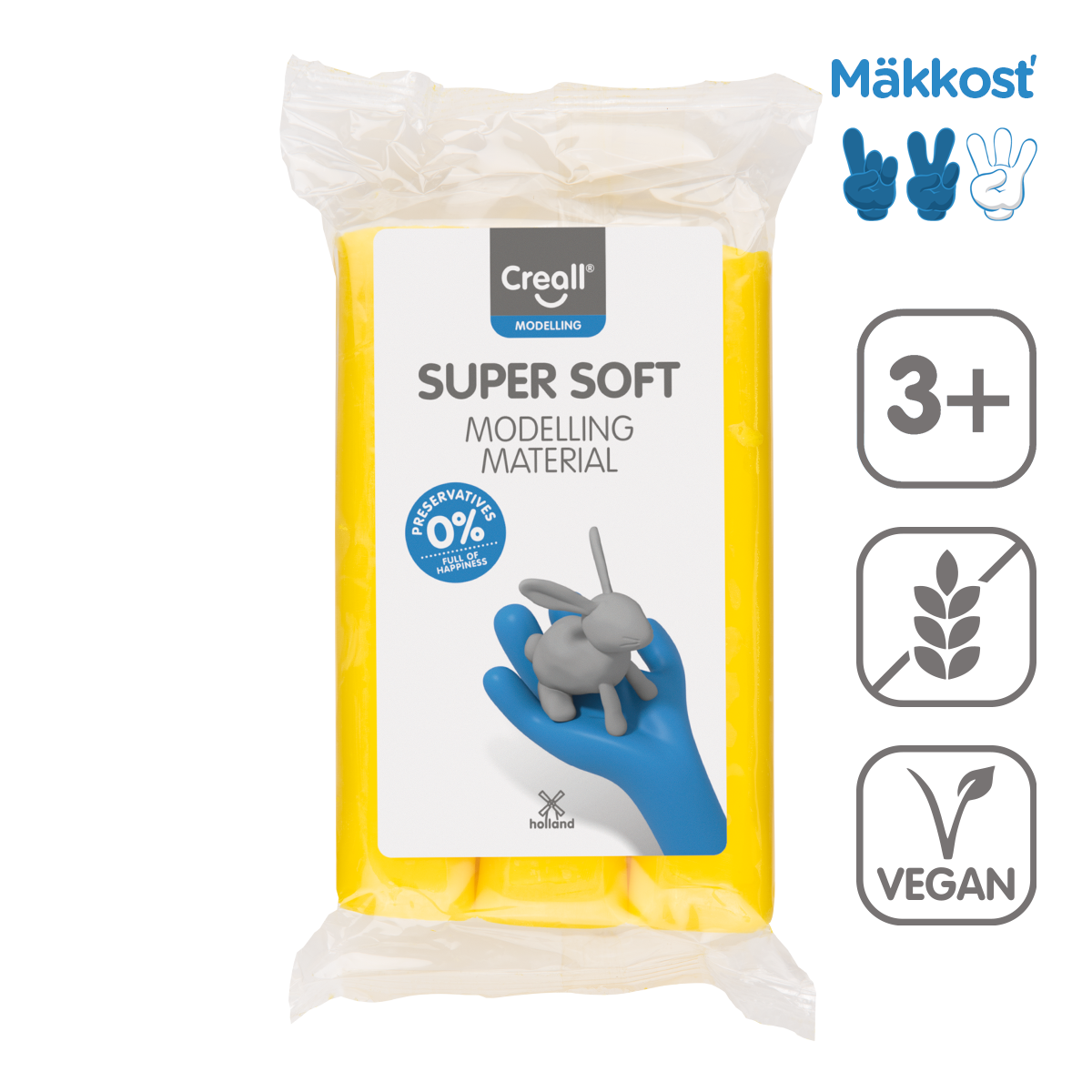 Pasta modellabile Creall Super Soft 500 g – giallo