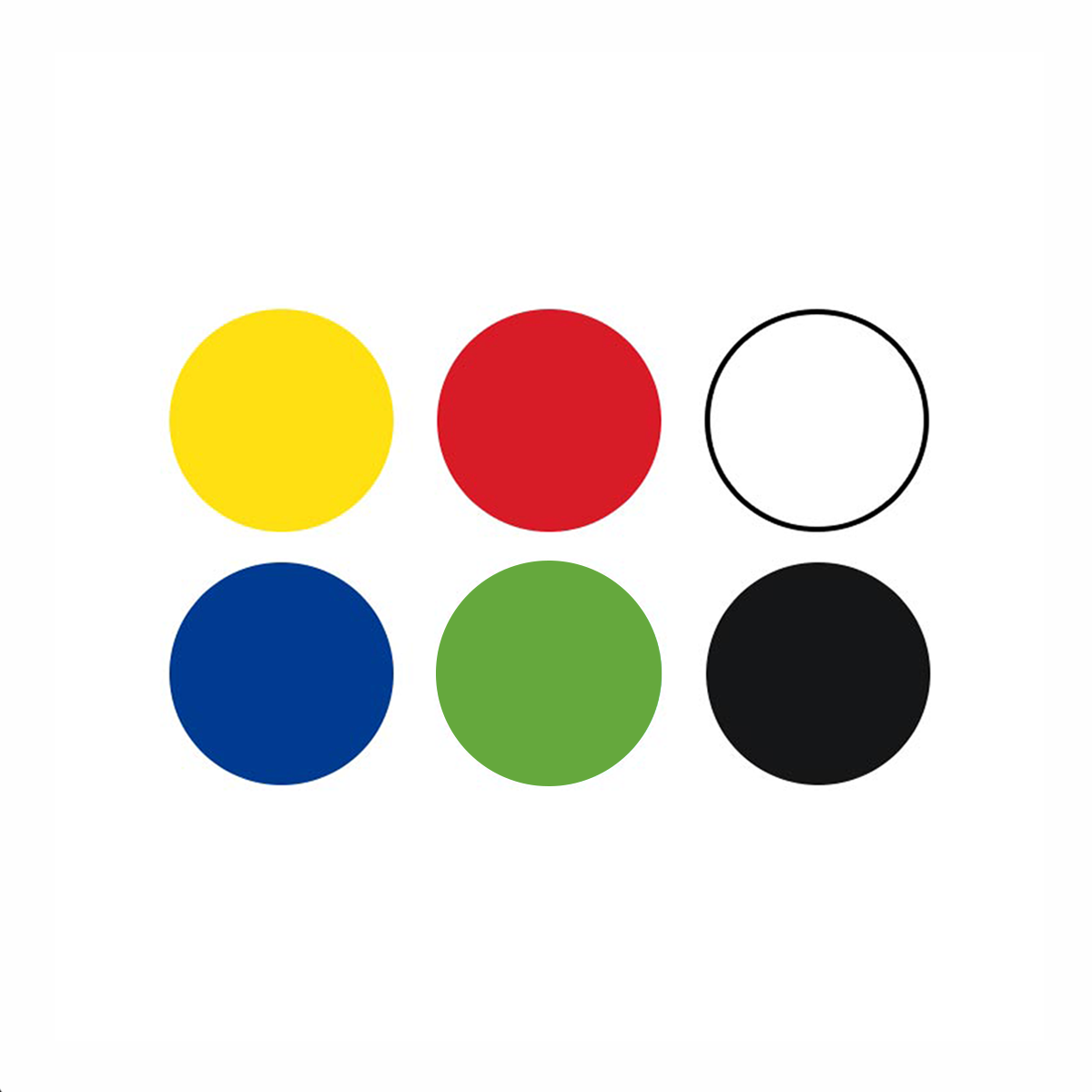 Colori a tempera Creall – set 6 × 250 ml, colori assortiti