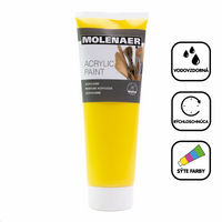 Colore acrilico Molenaer 250 ml – giallo