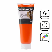 Colore acrilico Molenaer 250 ml – arancione