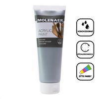 Colore acrilico Molenaer 250 ml – argento