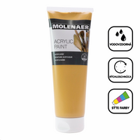 Colore acrilico Molenaer 250 ml – ocra