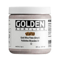 GOLDEN Vernice acrilica a scaglie di mica per corpi pesanti – 4076 grana oro