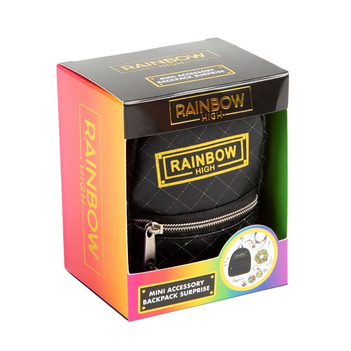 Mini zaino con accessori RAINBOW HIGH nero