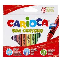 Pastelli a cera Carioca Maxi, 12 pz