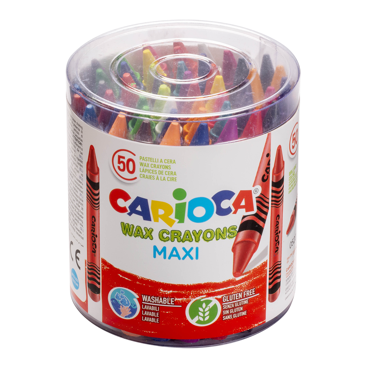Pastelli a cera Carioca Maxi, 50 pz