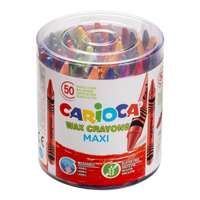 Pastelli a cera Carioca Maxi, 50 pz