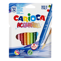 Pennarelli acquerellabili Carioca, 12 pz, colori assortiti
