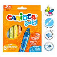 Carioca pastelli a cera Baby Wild 2+, 8 pz