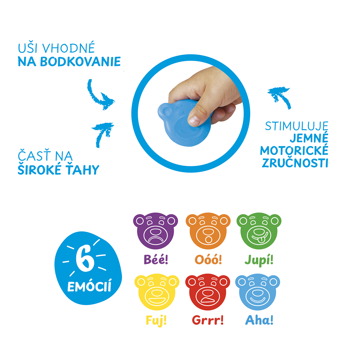 Carioca pastelli a cera Baby Wild 2+, 8 pz