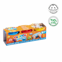 Pasta modellabile Carioca Baby Do 1+, 3 × 75 g, colori assortiti