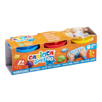 Pasta modellabile Carioca Baby Do 1+, 3 × 75 g, colori assortiti