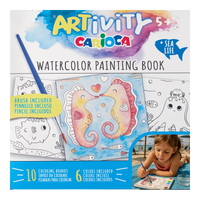 Carioca album da colorare con acquerelli ARTivity – Vita marina, 5+