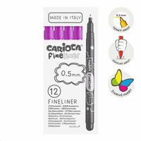 Fineliner a punta fine Carioca Fineliner 0,5 mm – 12 pz – viola
