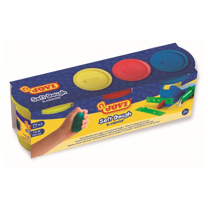 JOVI Plastilina in bicchieri BLANDIVER 3 x 110 g