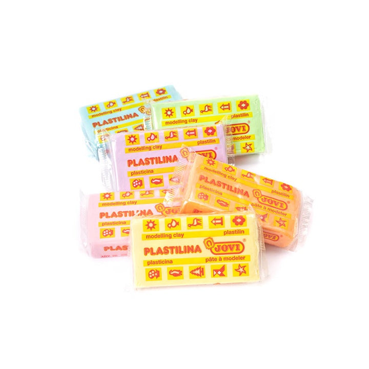 JOVI Tinte pastello in plastilina 6 x 50 g