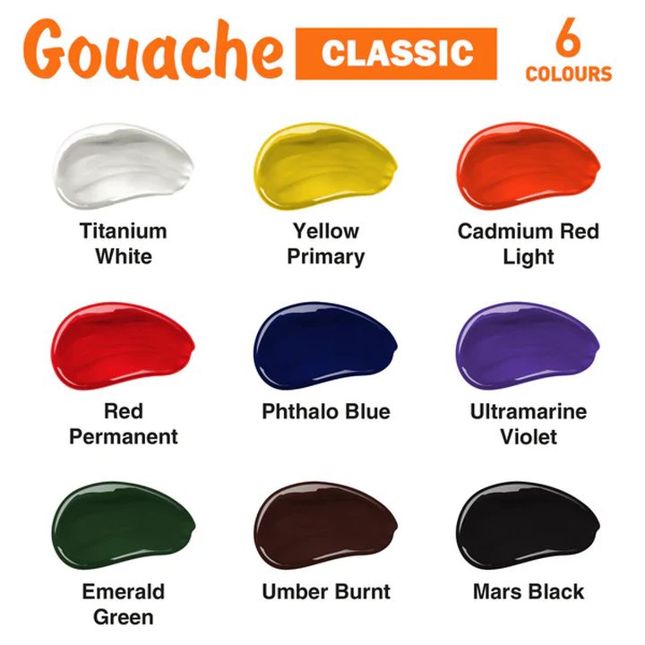 Set di colori a guazzo classici di Kompozit