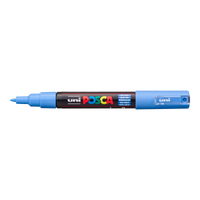 Marcatore UNI POSCA PC-1M 0.7 - 1 mm – nebesky modrá (48)