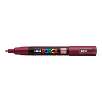 Marcatore UNI POSCA PC-1M 0.7 - 1 mm – bordó (60)
