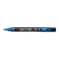 Pennarello Posca PC-3ML, 0,9 1,3 mm, glitterato – blu (L33