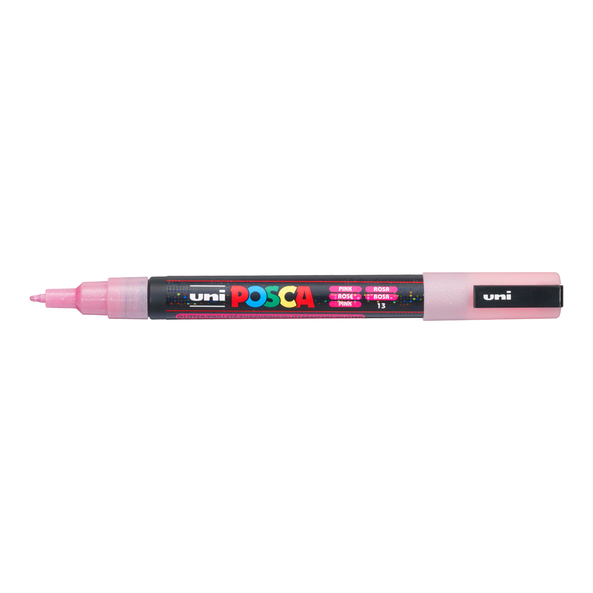 Pennarello Posca PC-3ML, 0,9 1,3 mm, glitterato – rosa (L13