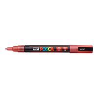Pennarello Posca PC-3ML, 0,9 1,3 mm, glitterato – rosso (L15