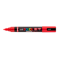 Pennarello Posca PC-5BR, 1 - 4 mm, rosso (15)