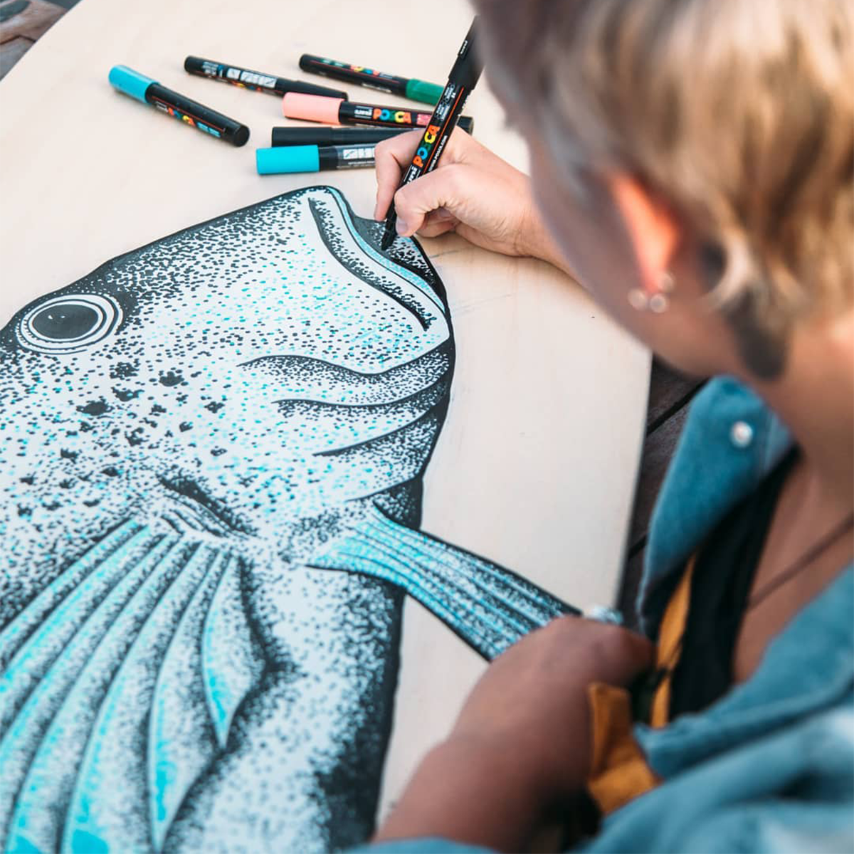 Marker Posca PC-5M, 1,8 - 2,5 mm, rosa fluo (F13)