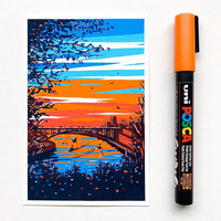 Pennarello Posca PC-5M, 1,8 - 2,5 mm, verde bosco (88)