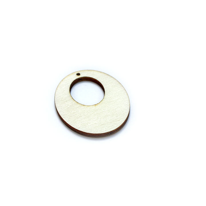 Articolo in legno per bigiotteria - ovale