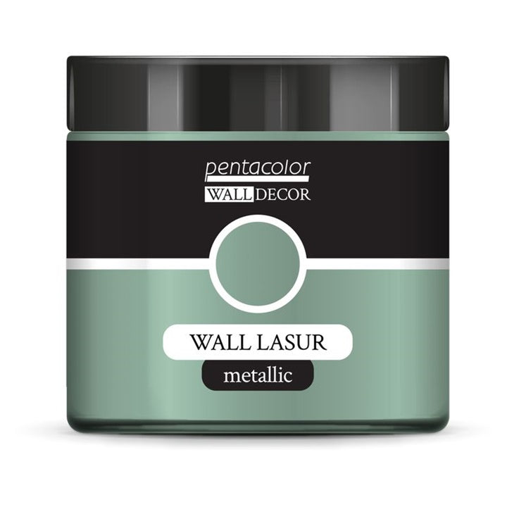 Smalto metallizzato per decorazioni murali 500 ml – Verde e argento