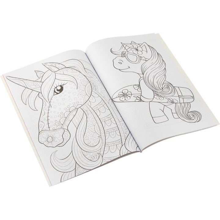 Libro da colorare e attività sull'unicorno A4 64 pagine di GRAFIX