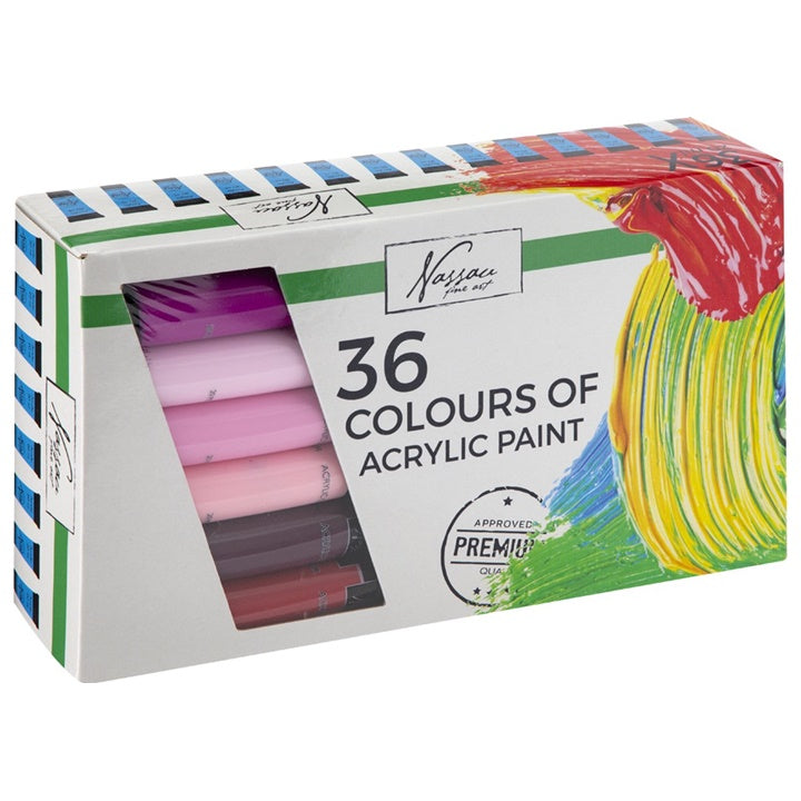 Colori acrilici Nassau Fine Art 36 x 20 ml