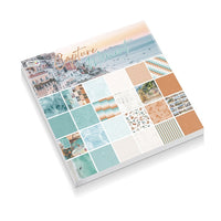 Carta per scrapbooking 24 fogli 30,5 x 30,5 - Motivo marino