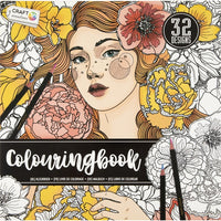 Libro da colorare antistress signora arancione 32 pagine