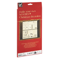 Casa di legno per decorazioni natalizie
