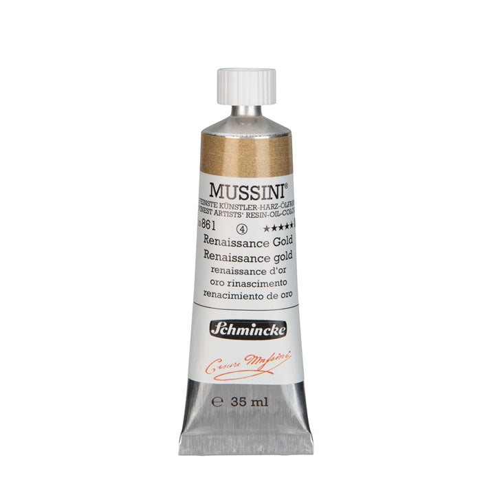 Colori ad olio Schmincke MUSSINI 35 ml – 861 Oro Rinascimentale