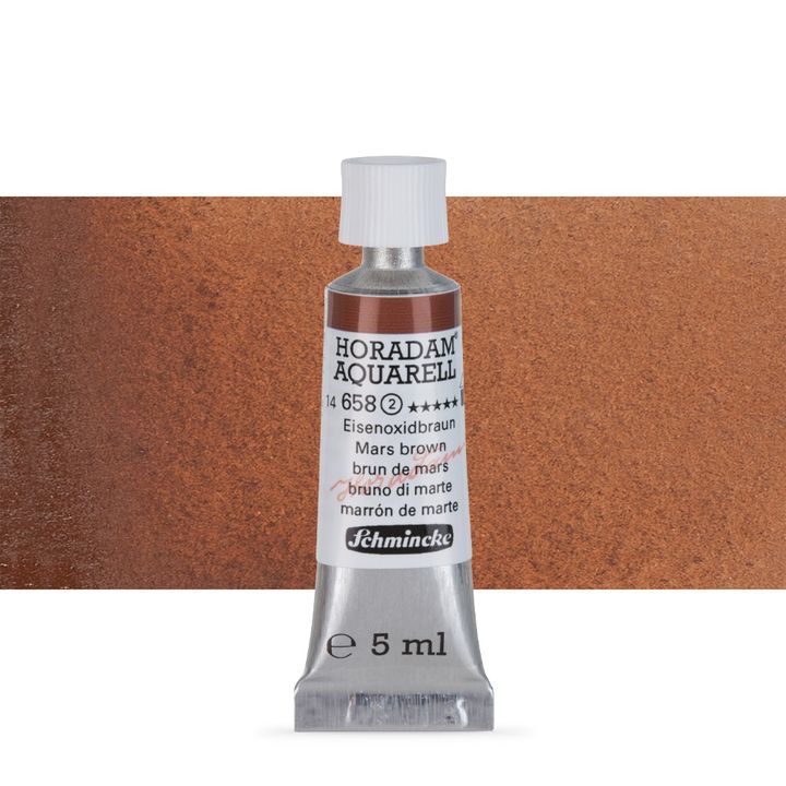 Set di acquerelli HORADAM® AQUARELL – 658 Mars Brown
